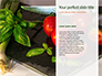 Frame of Green Organic Vegetables on Wooden Surface Presentation slide 9