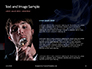Burning Cigarette with Smoke on Black Background Presentation slide 15