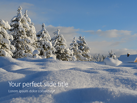 Amazing Winter Landscape Presentation Presentation Template, Master Slide