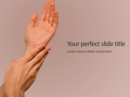Hand Skin Care Presentation Presentation Template, Master Slide
