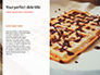 Belgium Waffles with Chocolate Sauce and Strawberries Presentation slide 9