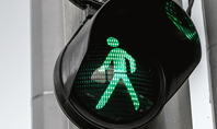 Green Pedestrian Traffic Light Presentation Presentation Template