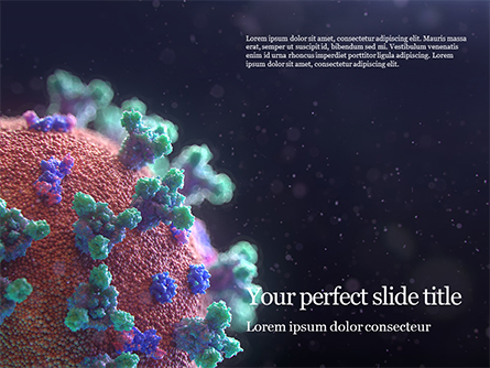 3D Visualization of Covid-19 Virus Presentation Presentation Template, Master Slide
