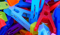 Multi-Colored Plastic Clothespins Presentation Presentation Template