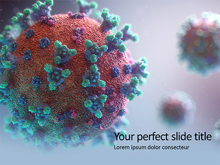 Coronavirus 3D Rendering Presentation Presentation Template, Master Slide