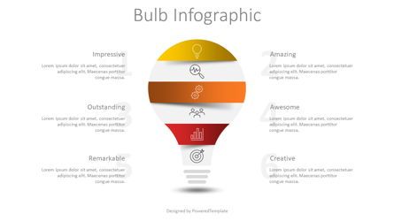 Light Bulb Infographic Presentation Template, Master Slide