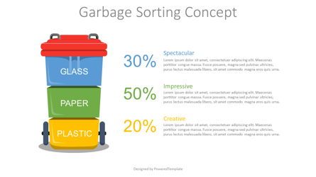 Garbage Sorting Concept Presentation Template, Master Slide
