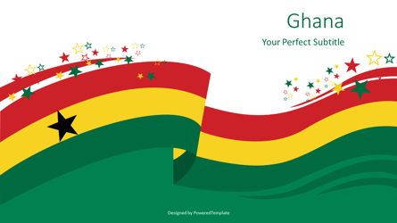 Festive Flag of Ghana Presentation Template, Master Slide