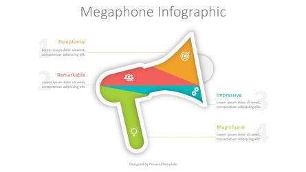 Megaphone Infographics Presentation Template, Master Slide