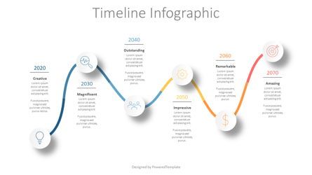 Modern Timeline Infographics Presentation Template, Master Slide