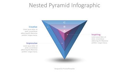Nested Pyramid Free Infographic Template Presentation Template, Master Slide