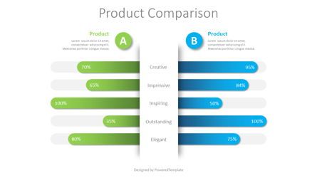 Product Comparison Chart Presentation Template, Master Slide