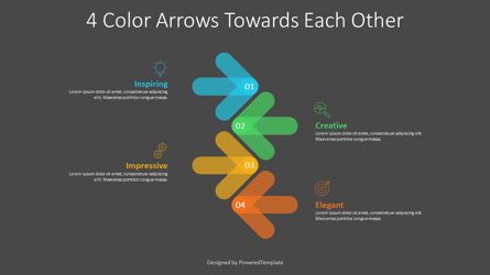 4 Color Arrows Infographic Presentation Template, Master Slide