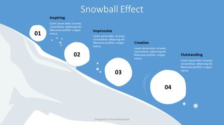 Snowball Effect Illustration Slide Presentation Template, Master Slide