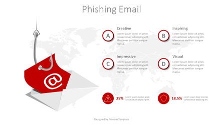 Phishing Email Infographic Presentation Template, Master Slide