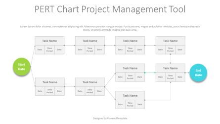 PERT Chart - Project Management Tool Presentation Template, Master Slide