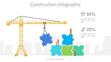 Construction Infographic Presentation Template, Master Slide