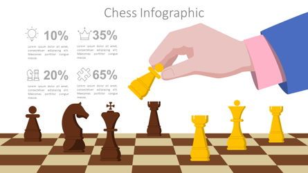 Chess Infographic Illustration Presentation Template, Master Slide