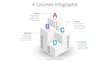 4 Columns Free PowerPoint Infographic Presentation Template, Master Slide