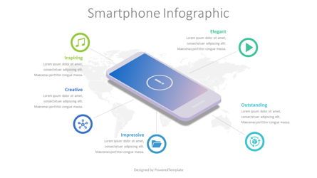 Smartphone Infographic Presentation Template, Master Slide