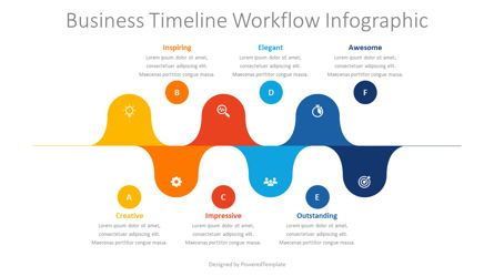 Business Timeline Workflow Infographic Presentation Template, Master Slide