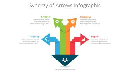 Synergy of Arrows Infographic Presentation Template, Master Slide