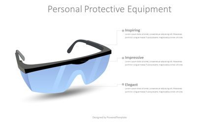 Personal Protective Equipment - Glasses Presentation Template, Master Slide
