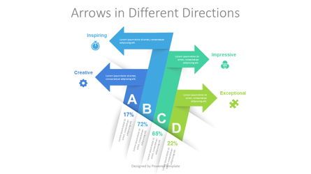 Arrows in Different Directions Presentation Template, Master Slide