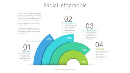 Radial Bar Infographic Presentation Template, Master Slide