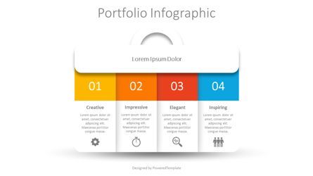 Product Portfolio Infographic Presentation Template, Master Slide