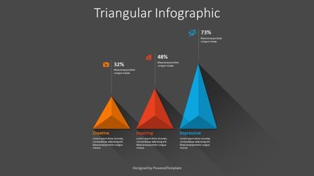Triangular Infographic Report Slide Presentation Template, Master Slide