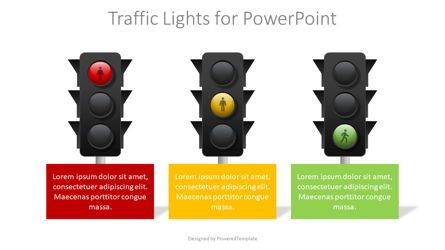 Traffic Lights for Presentations Presentation Template, Master Slide