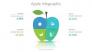 Four Parts Diagram with Apple Shape slide 1