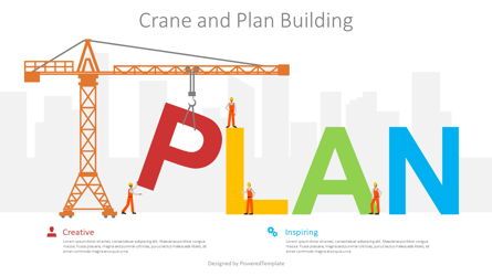 Crane and Plan Building Free Presentation Slide Presentation Template, Master Slide