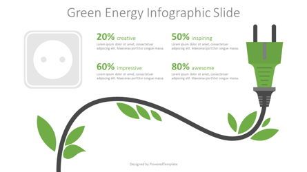 Green Energy Free Infographic Slide Presentation Template, Master Slide