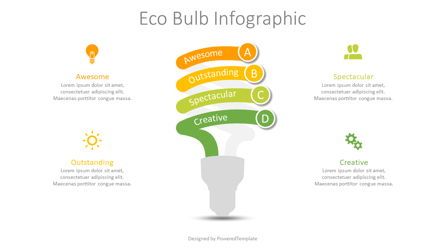 Eco Bulb Infographic Presentation Template, Master Slide