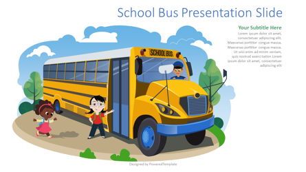 School Bus Free Presentation Slide Presentation Template, Master Slide