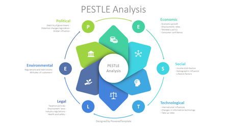PESTLE Analysis Free Diagram Presentation Template, Master Slide