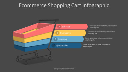 Ecommerce Shopping Cart Infographic Presentation Template, Master Slide
