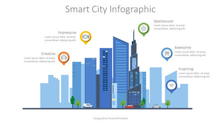 Smart City Infographic Presentation Template, Master Slide