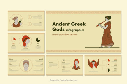 Ancient Greek Gods and Goddesses Free Presentation Template Presentation Template, Master Slide