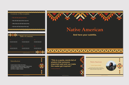 Native American Heritage Month Free Presentation Template Presentation Template, Master Slide
