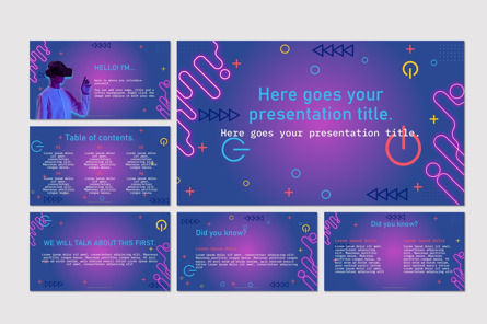 Neon Presentation Template Presentation Template, Master Slide