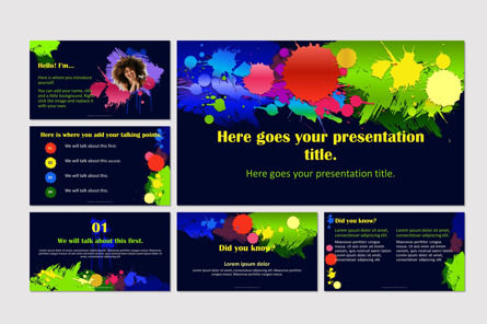 Colored Blobs Abstract Presentation Template Presentation Template, Master Slide