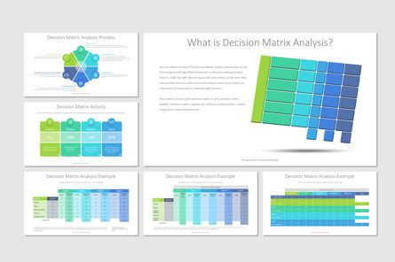 Decision Matrix Analysis Template Presentation Template, Master Slide
