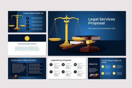 Legal Service Proposal Presentation Template, Master Slide