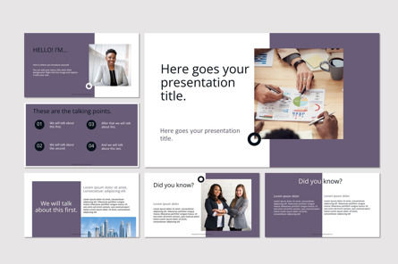 Formal Business Presentation Presentation Template, Master Slide