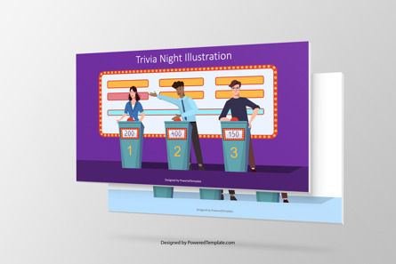 Trivia Night Presentation Slide Presentation Template, Master Slide