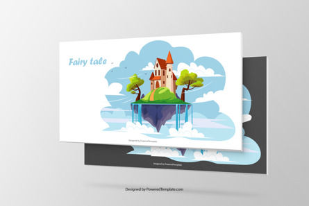 Air Castle Fairytale Presentation Slide Presentation Template, Master Slide