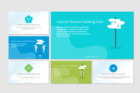 Inactive Reactive and Proactive Decision Making Styles Presentation Template, Master Slide